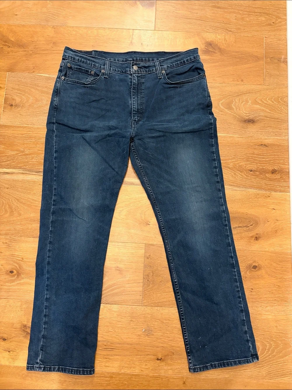 Levi's Men's Straight Leg Jeans in Deep Blue Wash